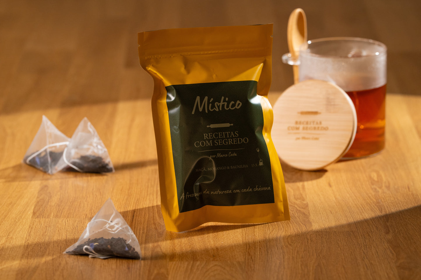 Chá - Místico - (Maçã, Morango & Baunilha)